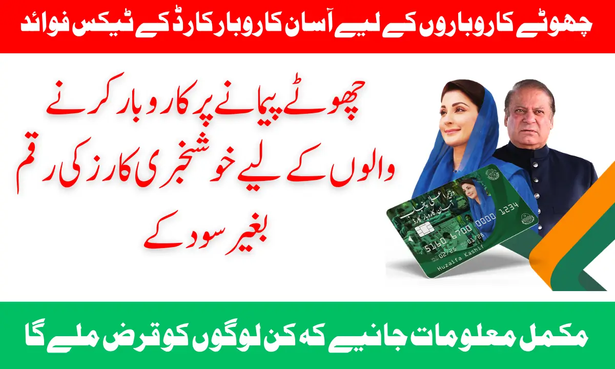 Asaan Karobar Card Tax Benefits for Small Businesses