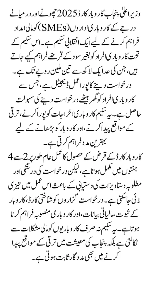 Top News: How Long Does It Take to Get the CM Punjab Karobar Card 2025?