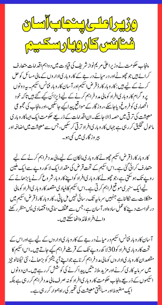 Asan Karobar Finance scheme 2025 Result Check Through Portal You Are Eligible Or Not