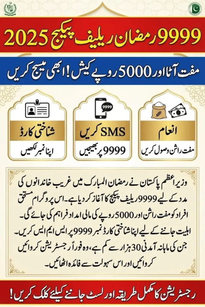 PM 9999 Ramzan Relief Package 2025 Know Complete Details For Registration And Payment