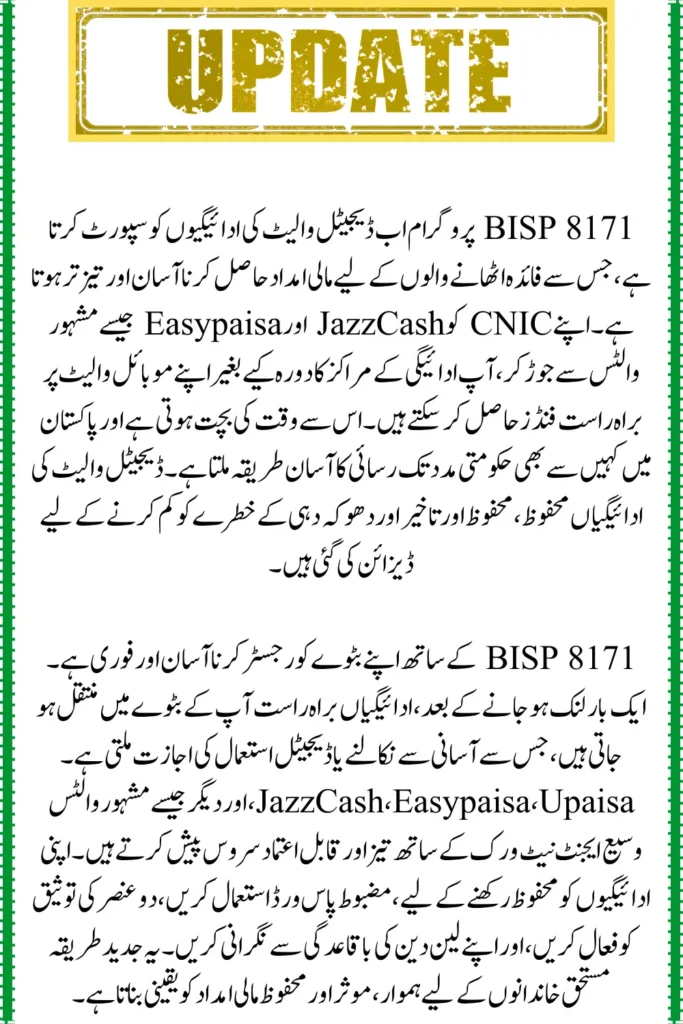 BISP 8171 Payment via Digital Wallets, Efficient and Protected Solutions
