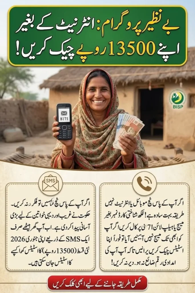 BISP Payment Check Without Portal Offline Method SMS And Helpline Guide