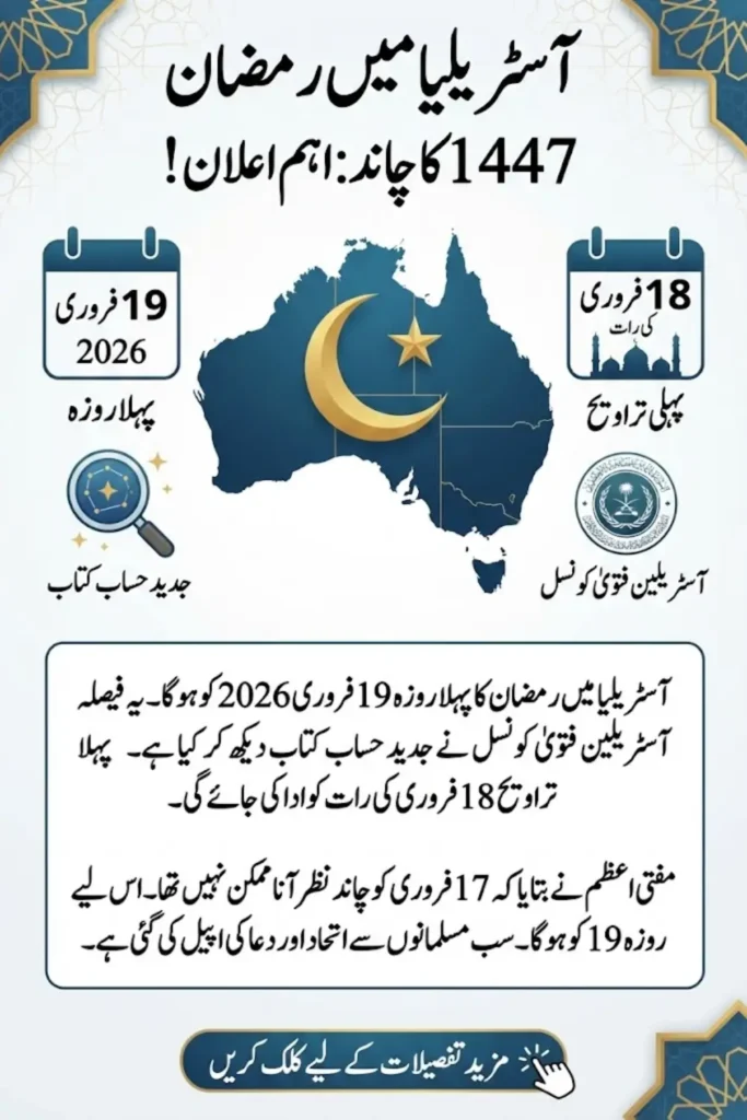 Ramadan 1447H Australia – February 19, 2026 Confirmed as First Day of Fasting